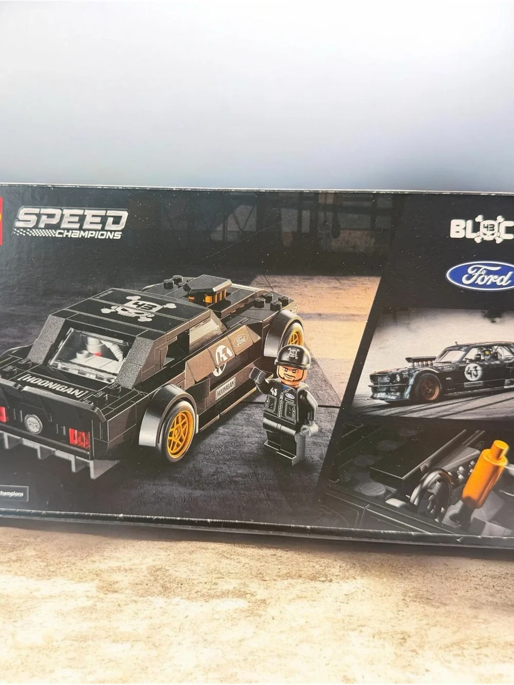 Ford Black and Gold Speed Champions Hoonigan Race Car Building Set